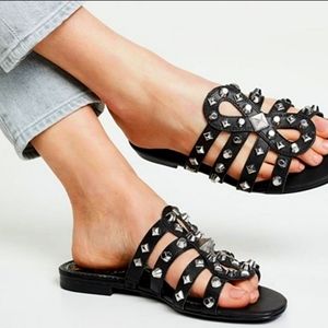 Sam Edelman Beatris Studded Leather Slide Sandals